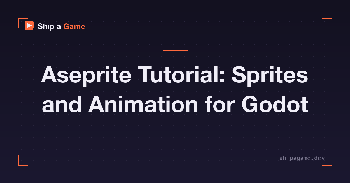 Aseprite Tutorial: Sprites and Animation for Godot